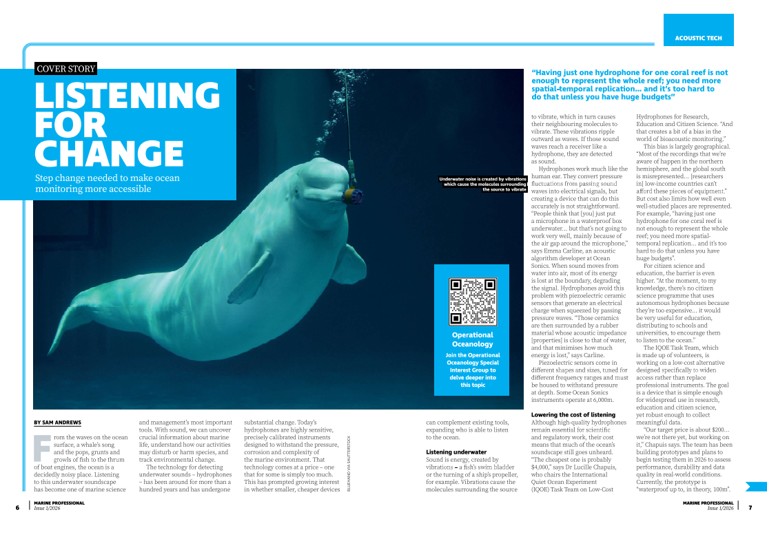 Screenshot of AI and bioacoustics article