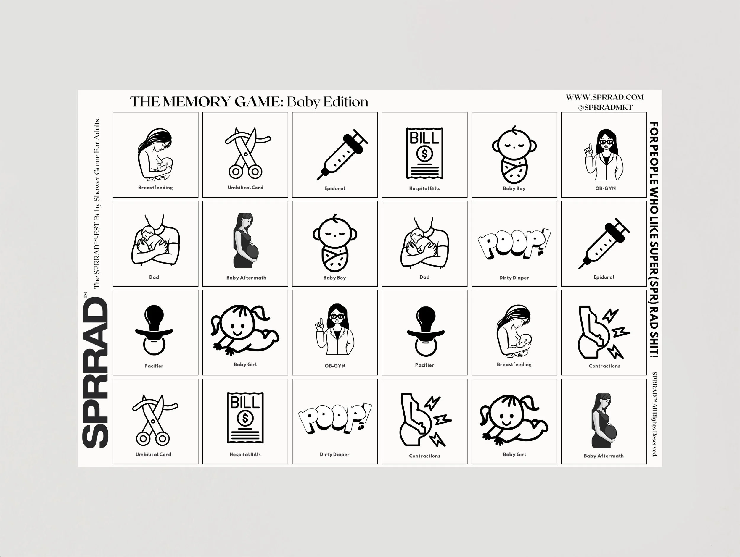 THE MEMORY GAME: BABY EDITION