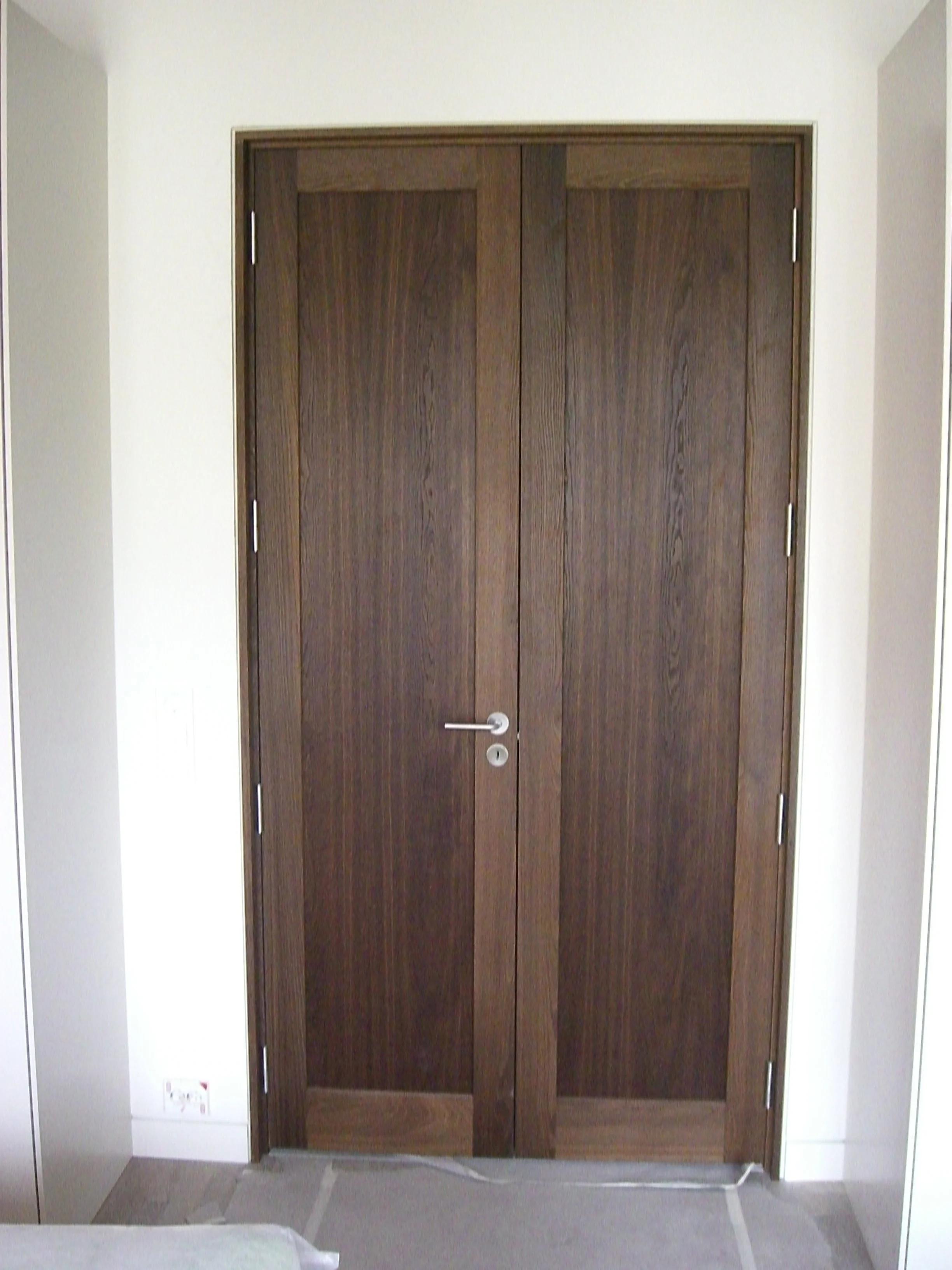Fumed oak doorCustom interior door,  røkt eik dør, made by Snekker Travis Johnson