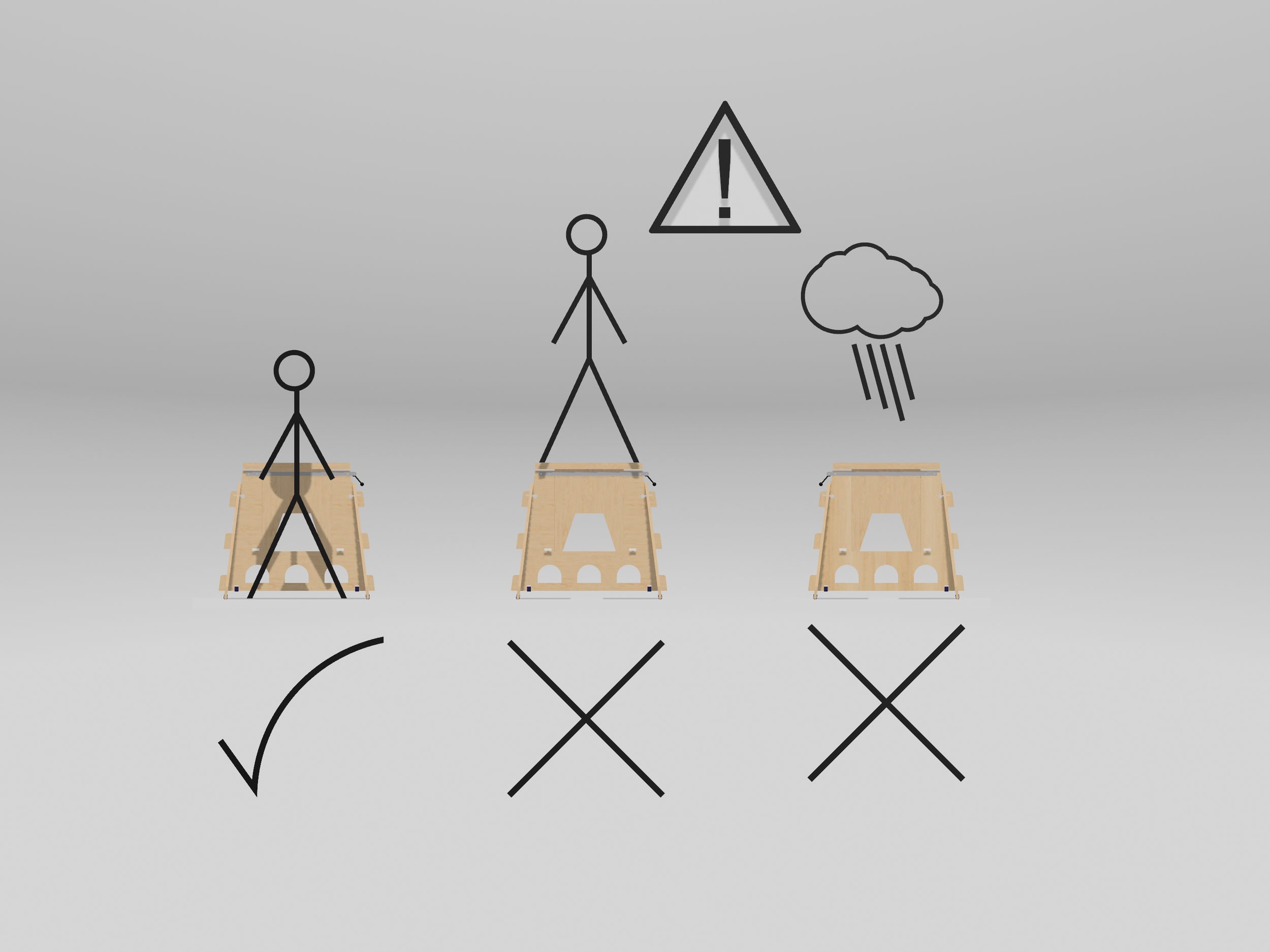 Ergo-horse by Snekker Travis, saw horse, arbeids bukte, work station, M.F.T. hole system