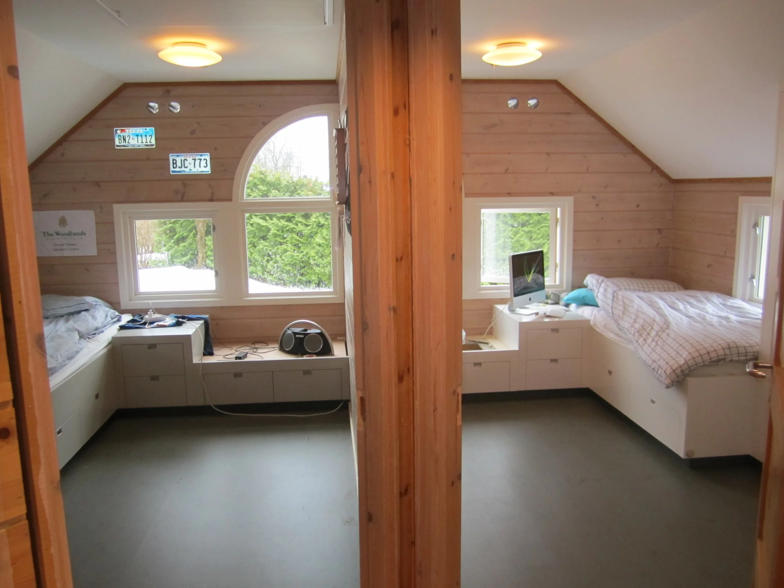 Built-in bed, skapseng, barneseng, childrens room, made by Snekker Travis Johnson