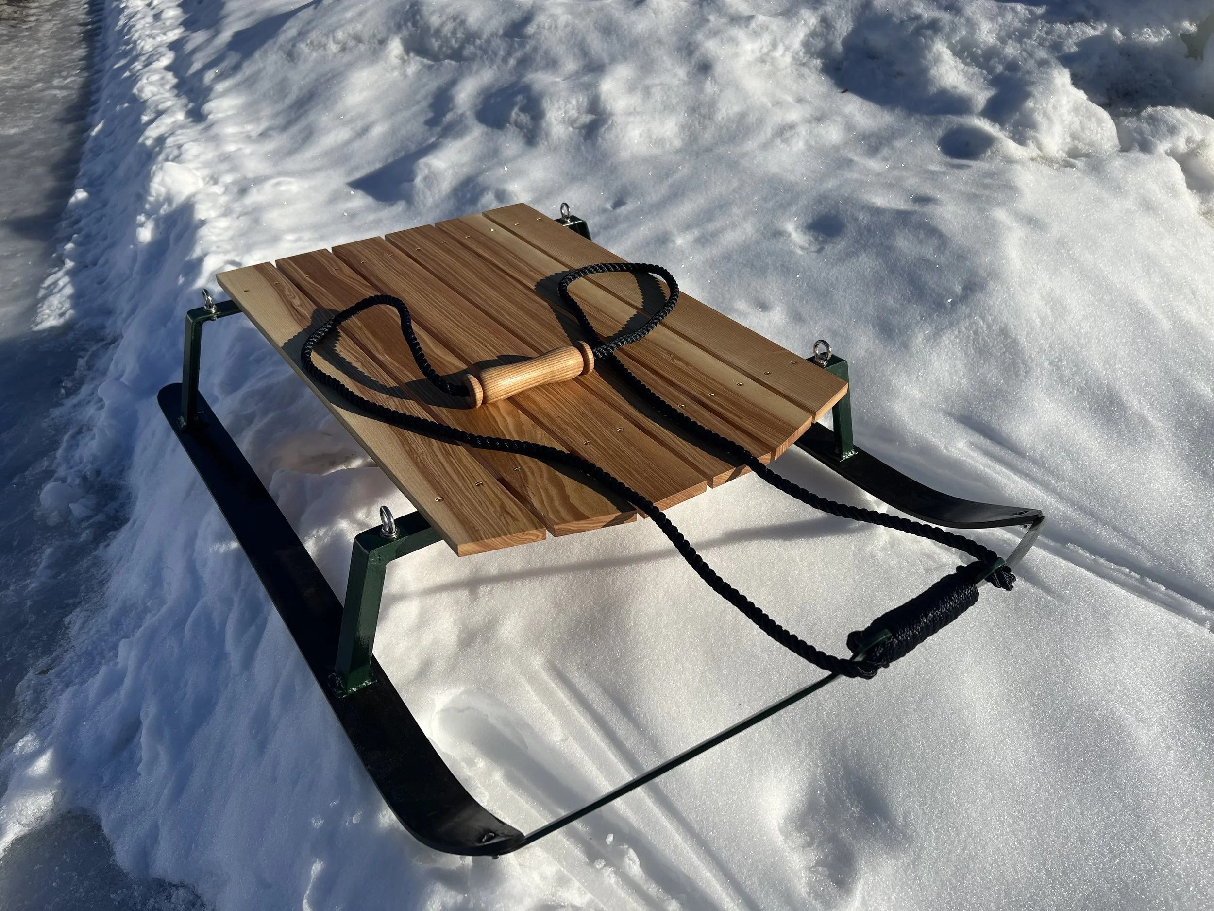 Ash sled, askslede,made by Snekker Travis Johnson