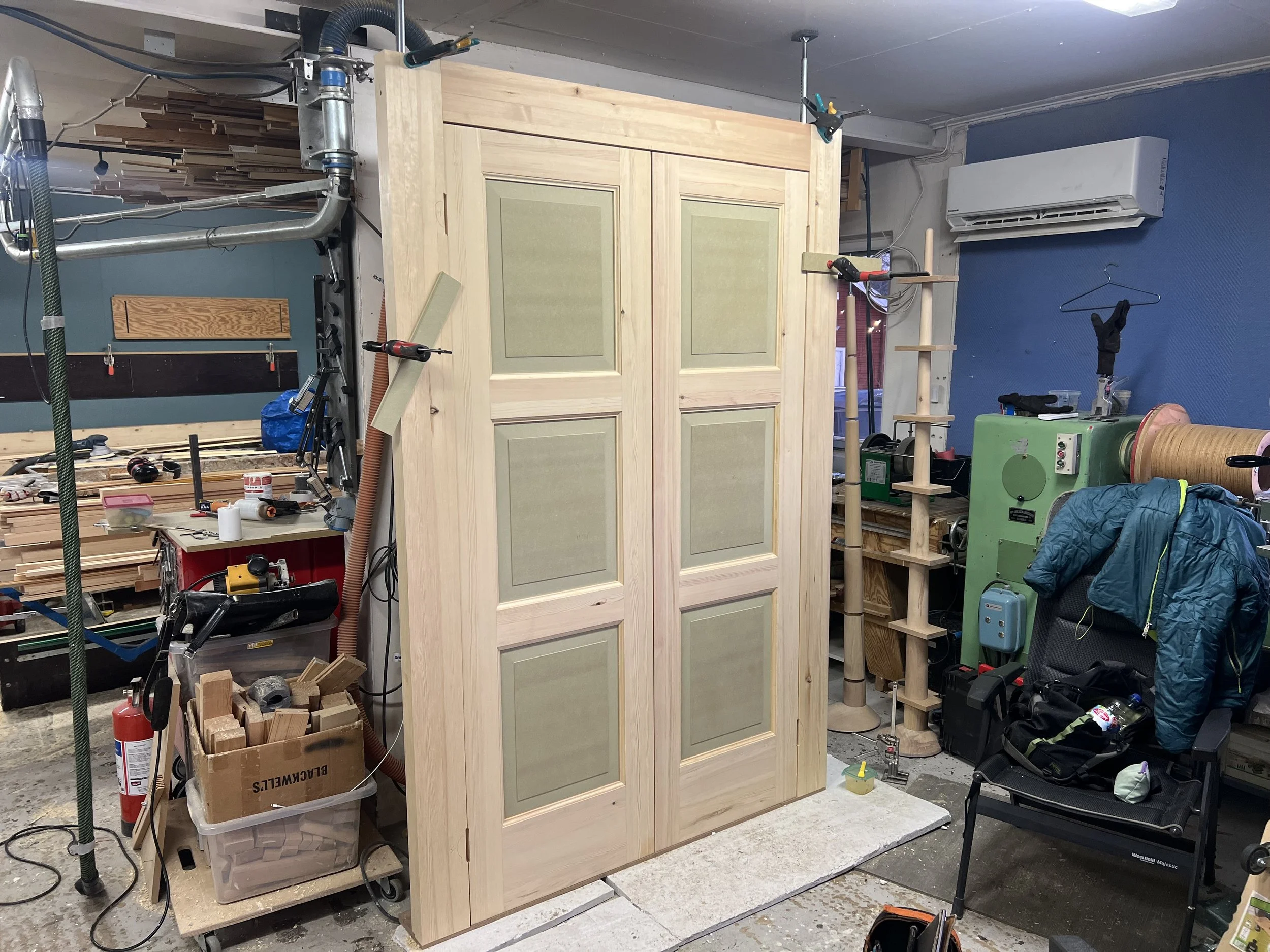 Custom interior door replica, dør reproduksjon, made by Snekker Travis Johnson