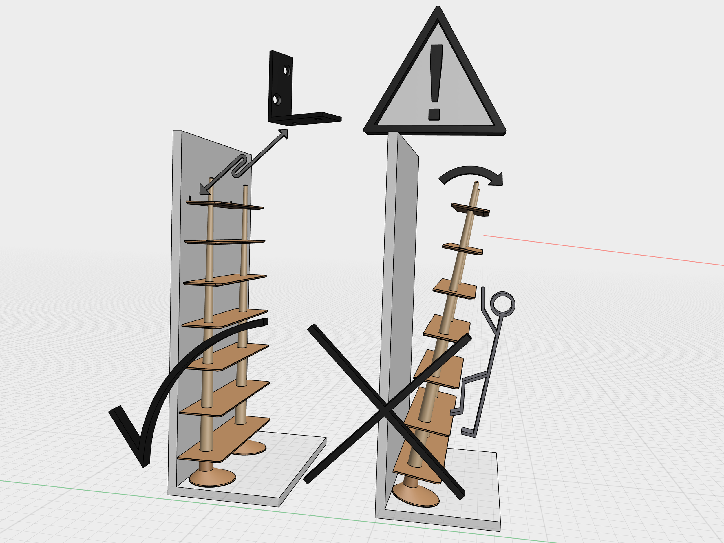 The Tree by Snekker Travis, book shelf, scandinavian style, inspired by nature, oak and birch