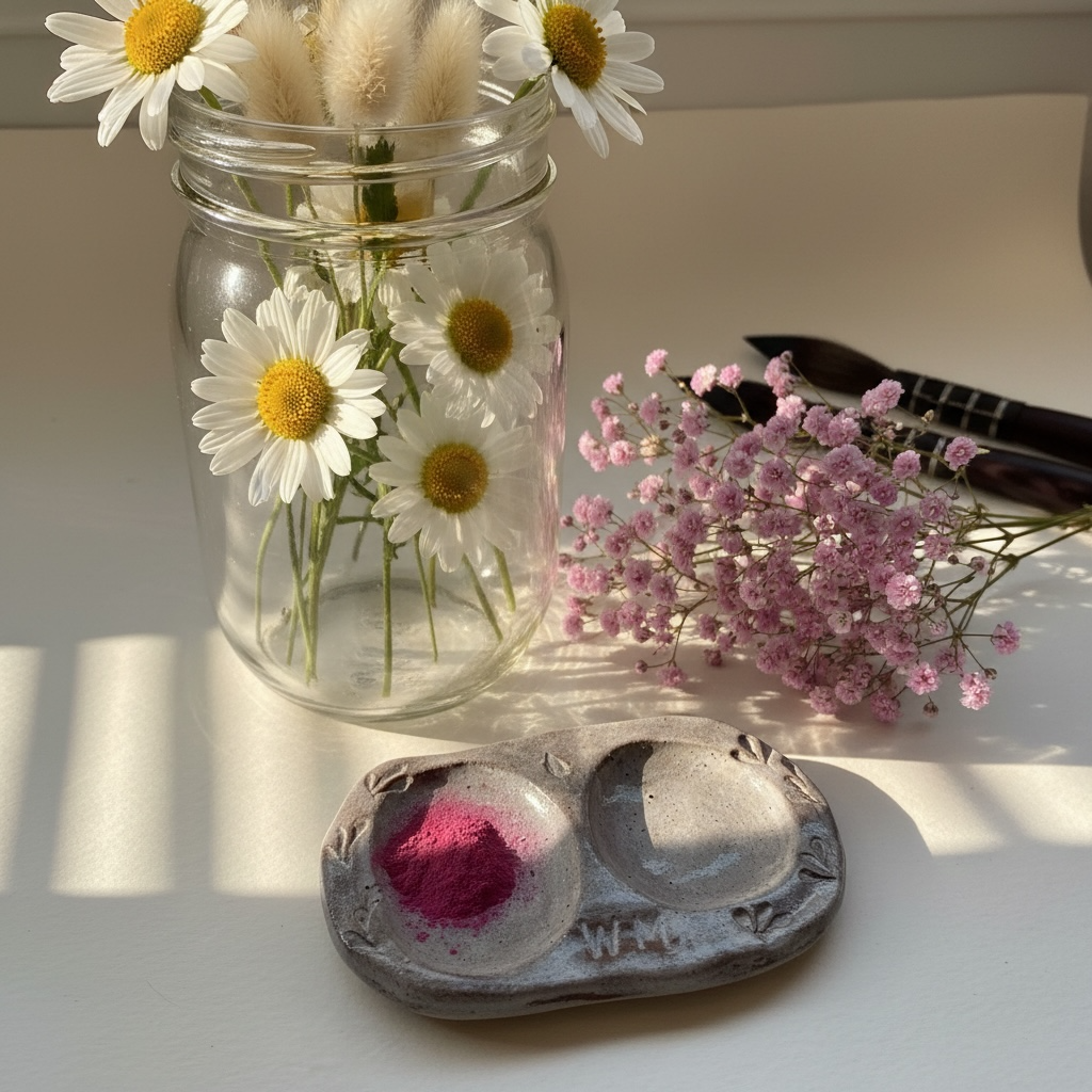 Ring and 1 spot fully glazed palette