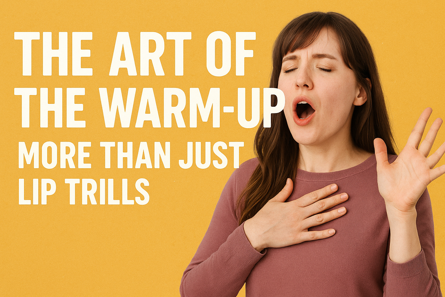 The art of the warm up: more than just lip trills