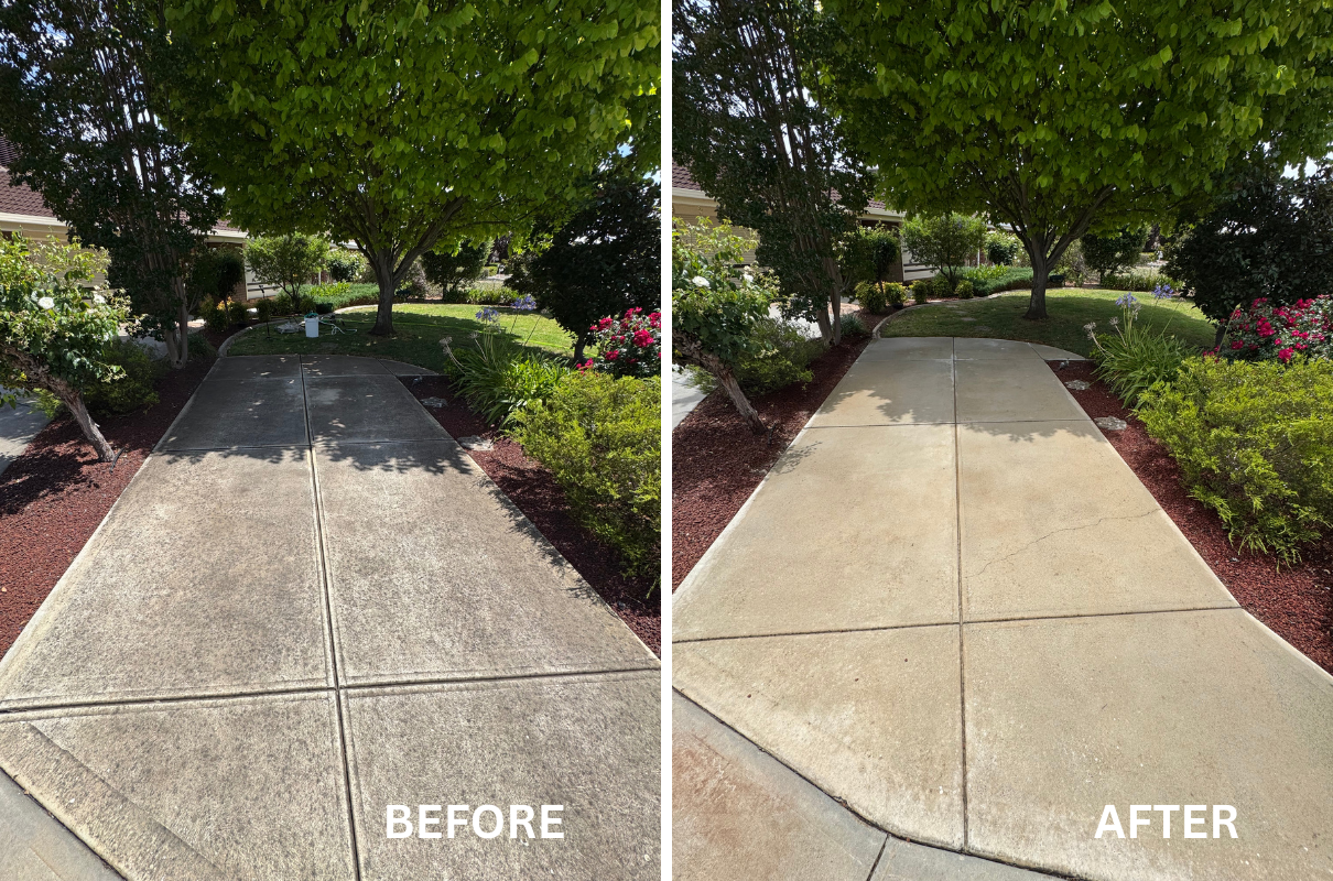 Concrete Before and After