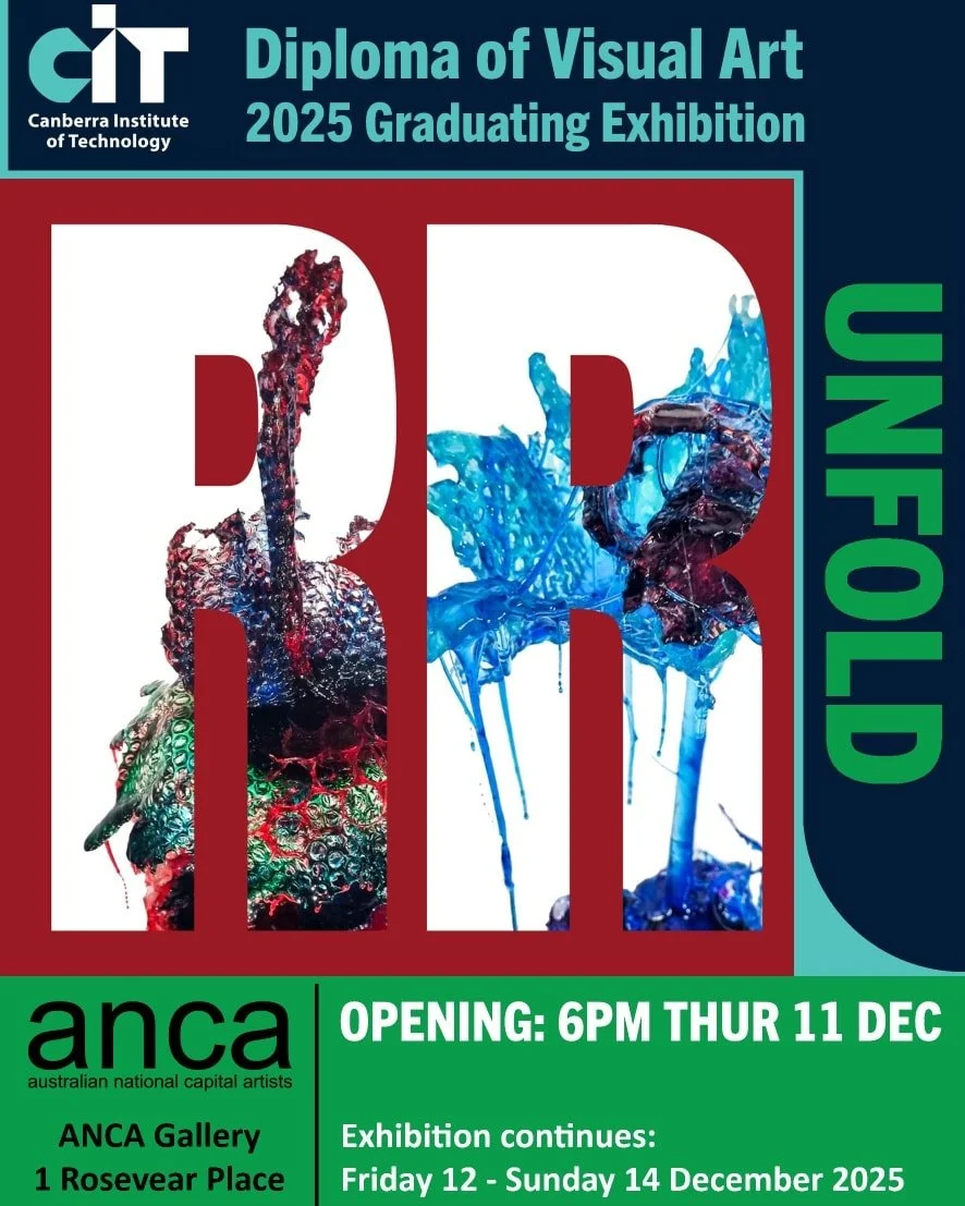 Rosalie Ryan is a graduating Diploma student exploring colour, resin, and speculative botanical forms that invite curiosity and delight. Come along to the class of 2025's exhibition on December 11th! @citcanberra @citsa4u @cit.visualart 
*
*
*
#cit.v