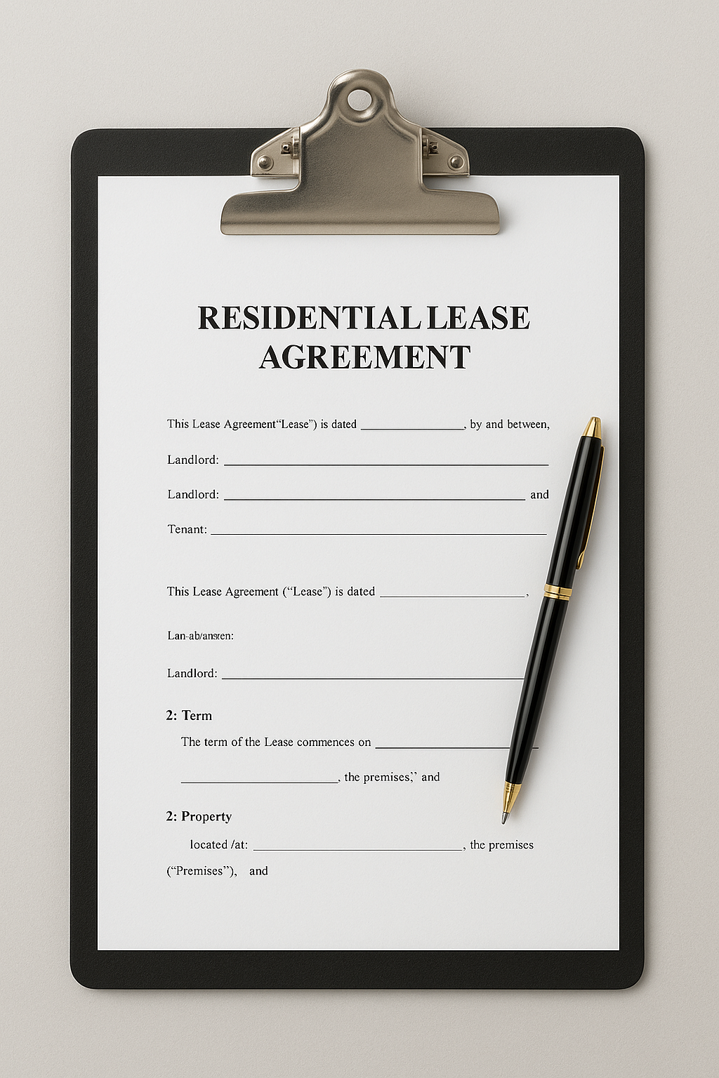Residential Lease Agreement Template
