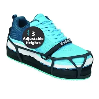 Evenup shoe balancer for improving leg height while wearing a walking boot