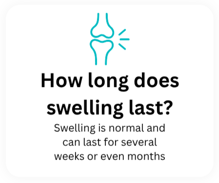Swelling after hip replacement surgery and how long it can last