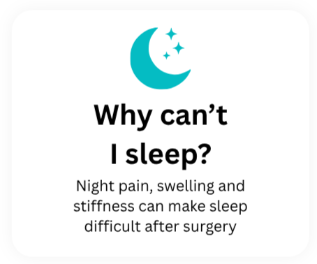 Sleep difficulties after hip replacement surgery