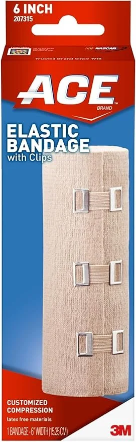 Elastic compression bandage for swelling management after surgery
