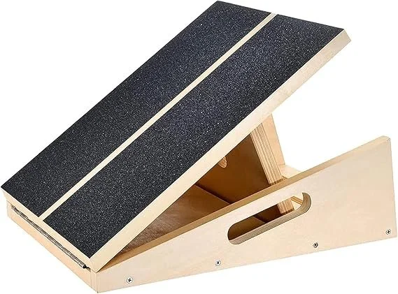Adjustable slant board for calf and ankle stretching