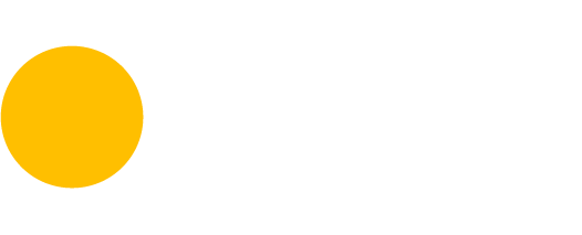 Logotyp för Over Easy Solar med en gul cirkel och vit text på svart bakgrund.