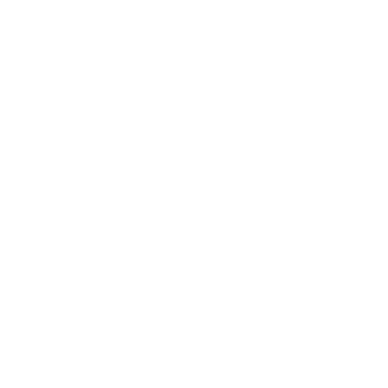 Black and white abstract geometric pattern with symmetrical shapes resembling a star or snowflake.