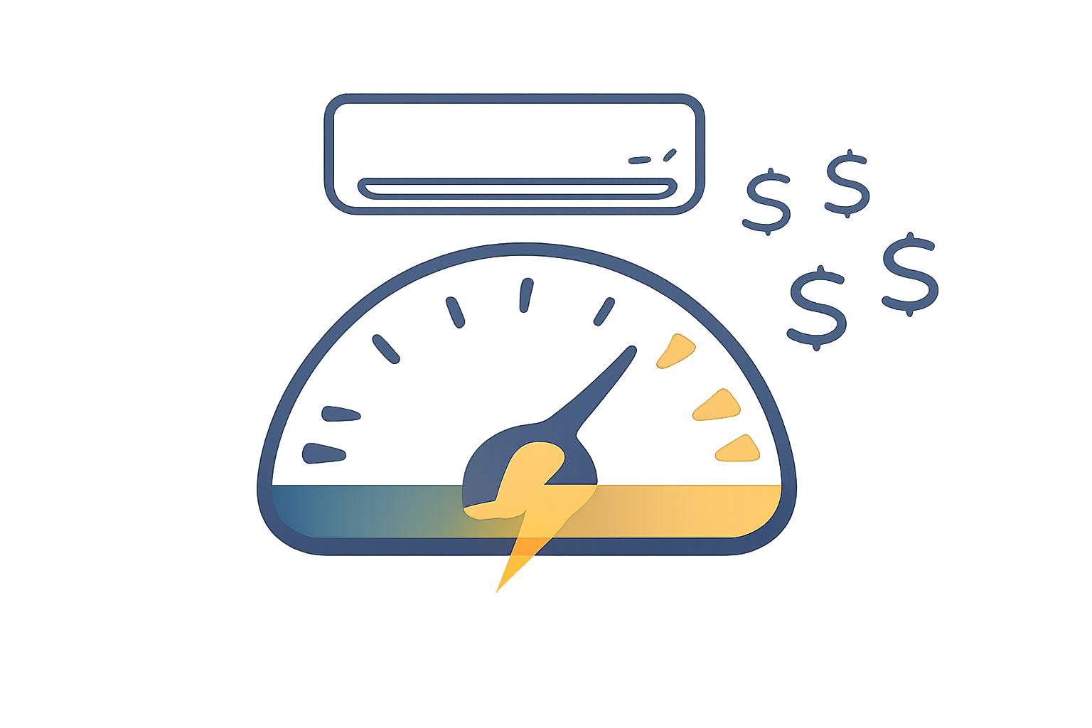 Consumo eléctrico elevado en aire acondicionado