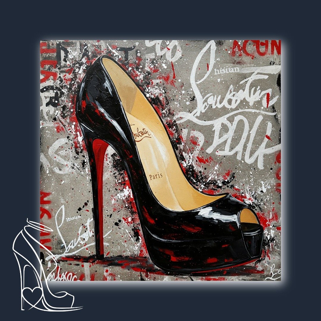Red Bottom Rebellion: A Louboutin Street Art Masterpiece .
