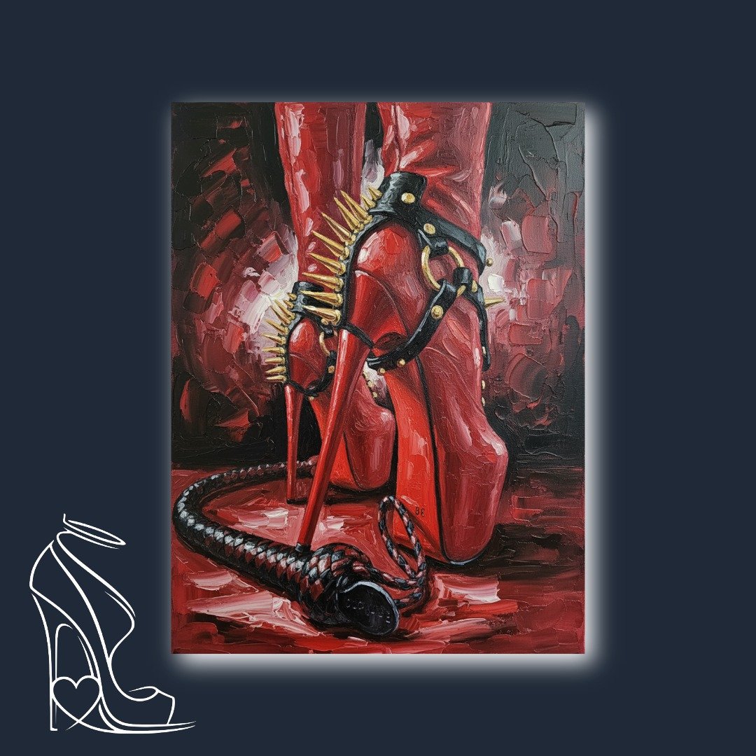 The Muse &amp; The Canvas: Translating @LeatherVikki’s Commanding Aesthetic into 1-of-1 Digital Impasto Art