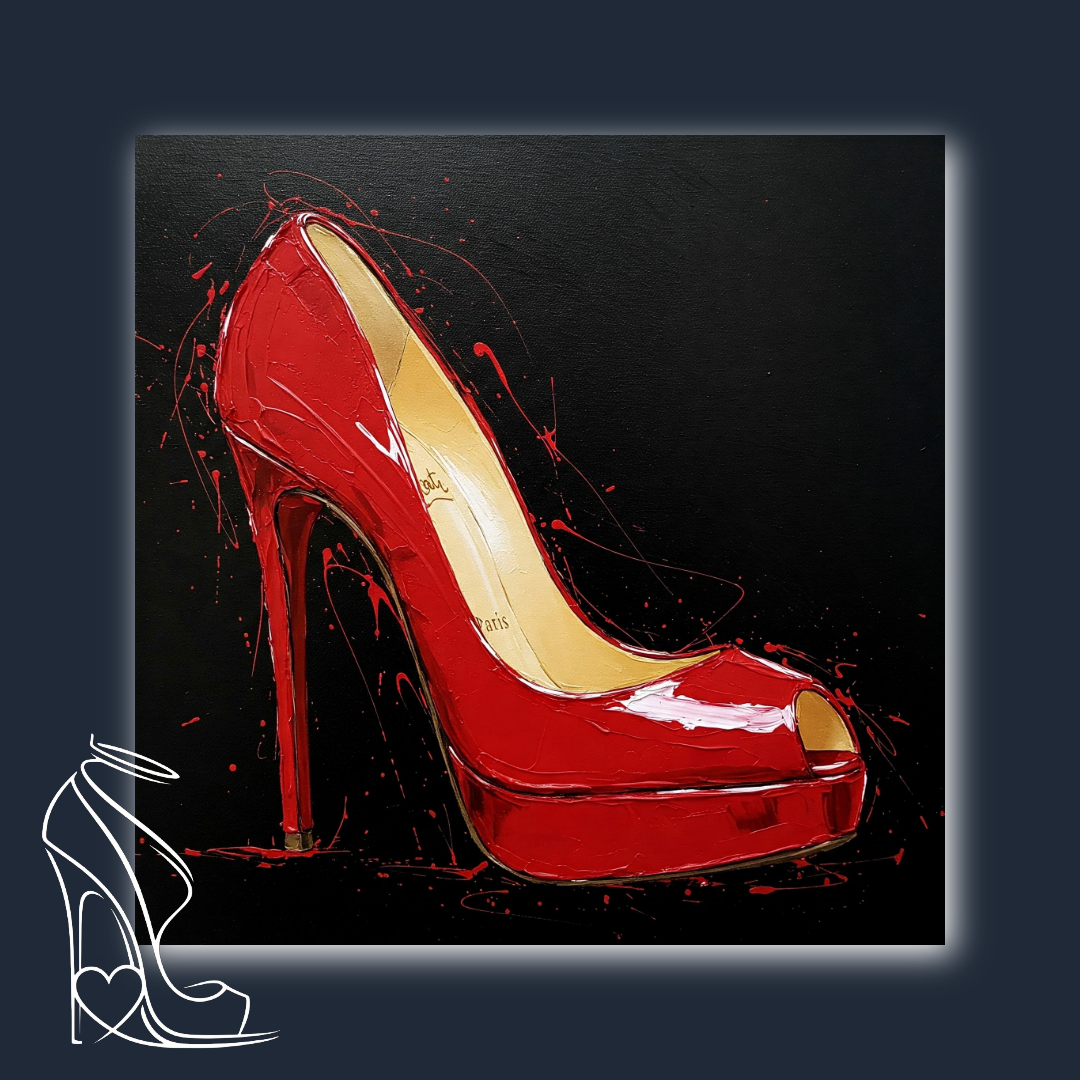 Red Stiletto Splatter: An Ode to Parisian Glamour