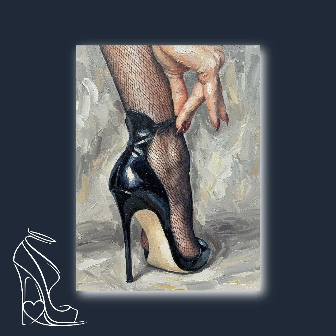 stiletto-fishnet-stocking-adjustment-sensual-impasto-art.jpeg