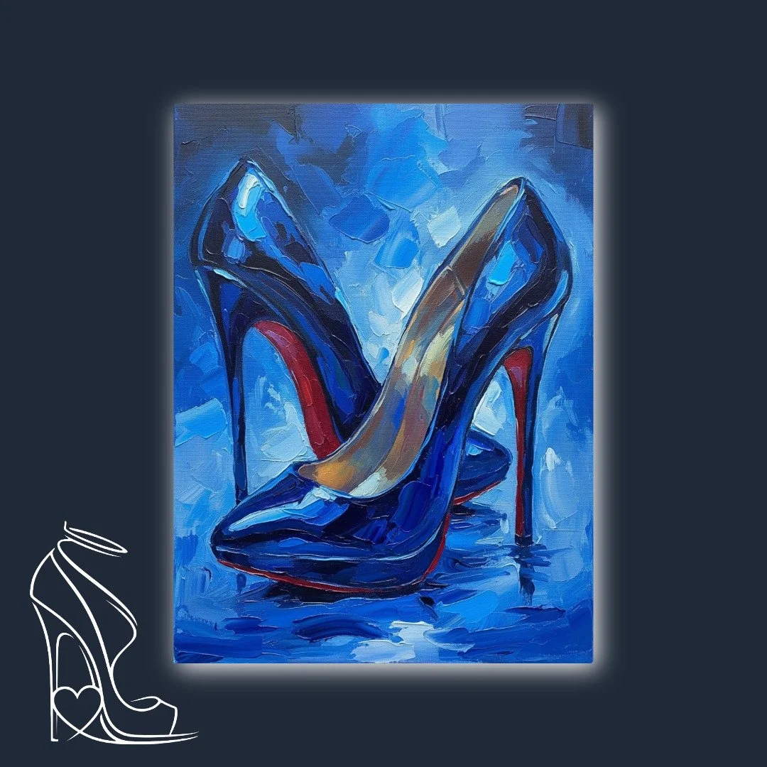 Midnight Blue Stiletto Rhapsody (Impasto)