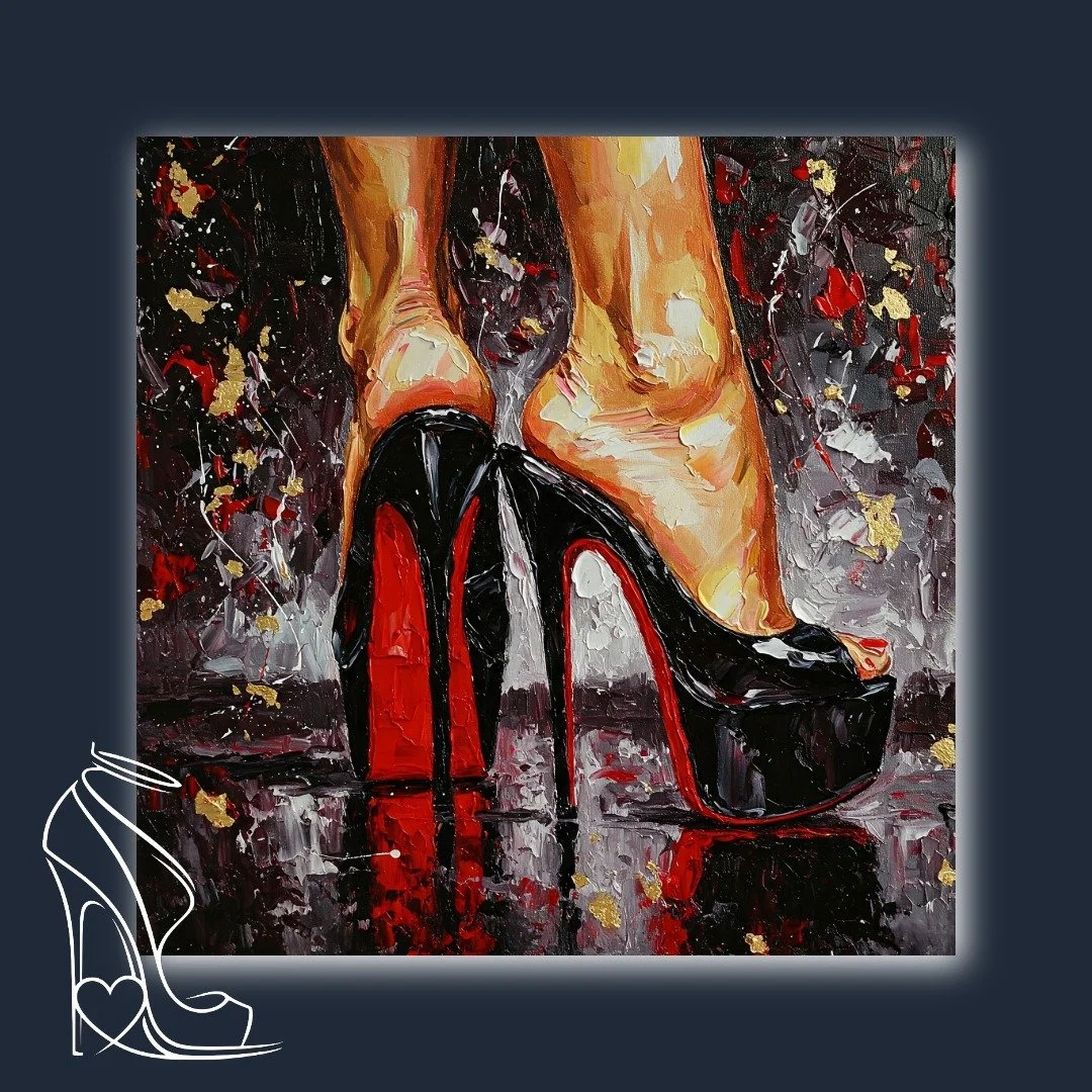 The Scarlet Stiletto: An Impasto Study in Desire