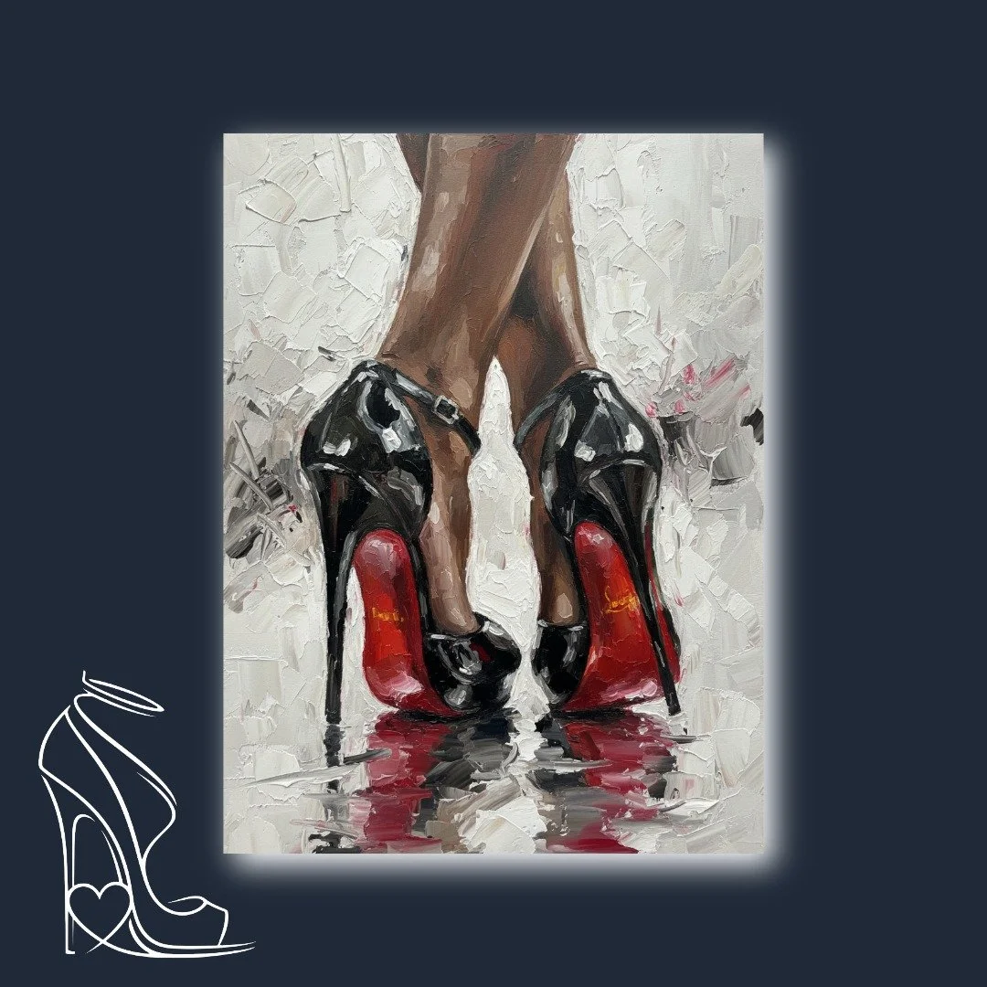 The Signature Stance: Red Soles and Impasto Power