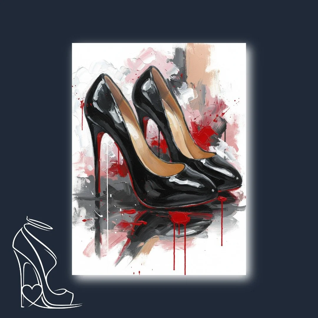 Stiletto Symphony: A Study in Black, Red, and Gloss