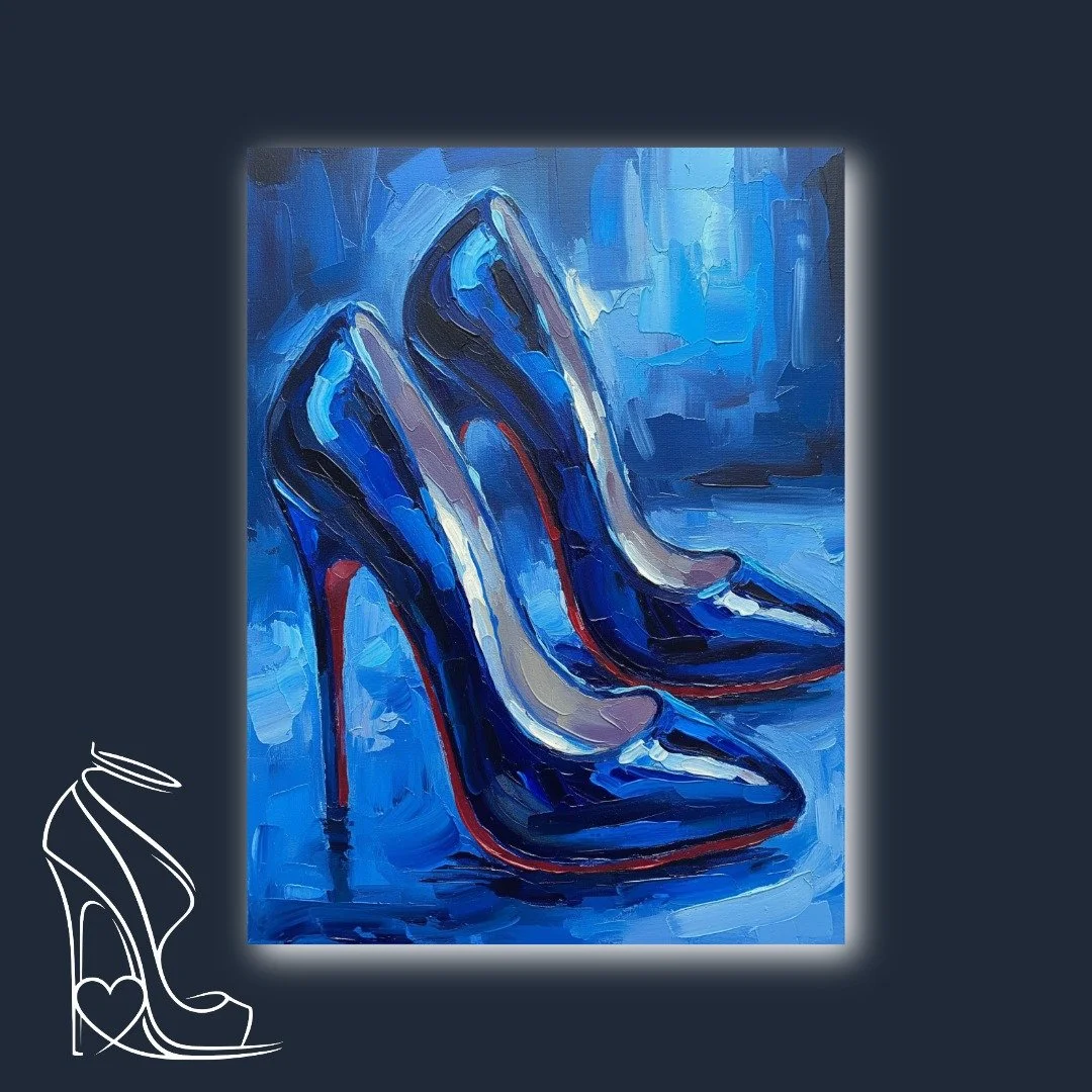 Azure Allure: The Drama of Blue Stilettos