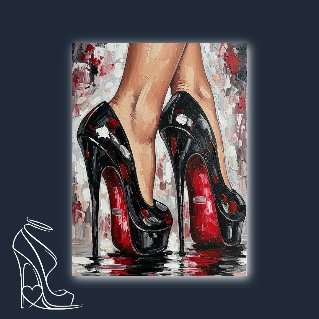 Impasto Glamour: The Seduction of Red Soles