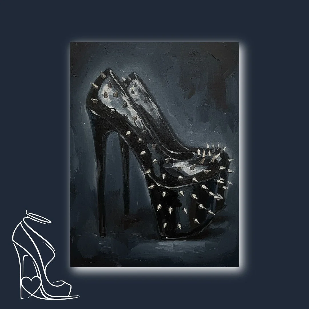 Stiletto Rebellion: The Spiked Black Platform