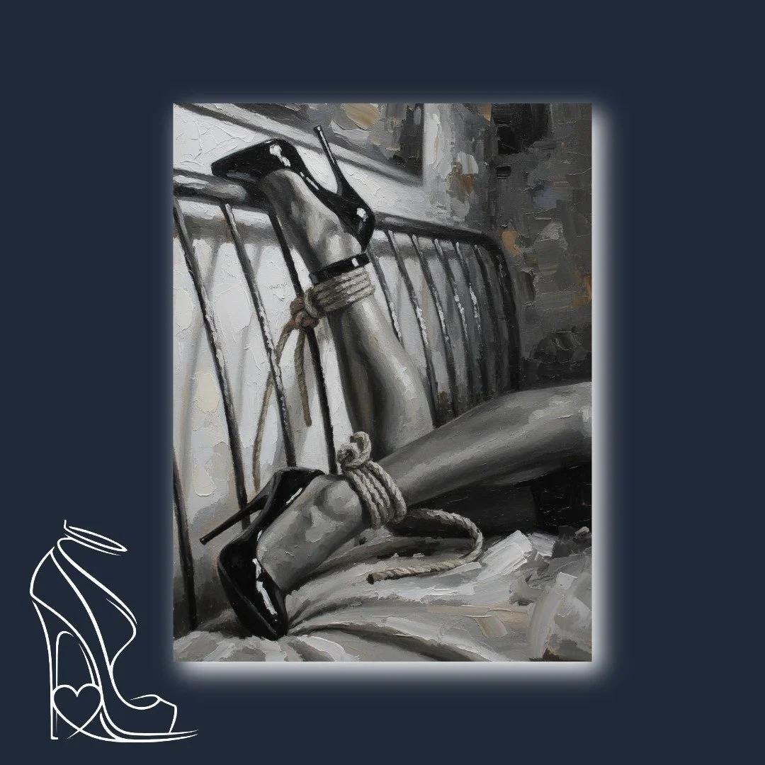 tied-legs-high-heels-oil-painting-bdsm-restraint-monochrome-art.jpeg