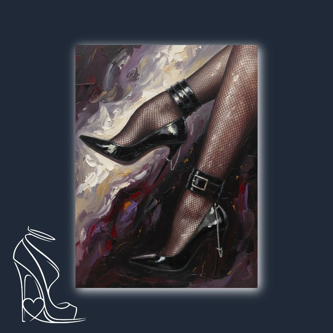 Bound in Gloss and Fishnets: An Impasto Study