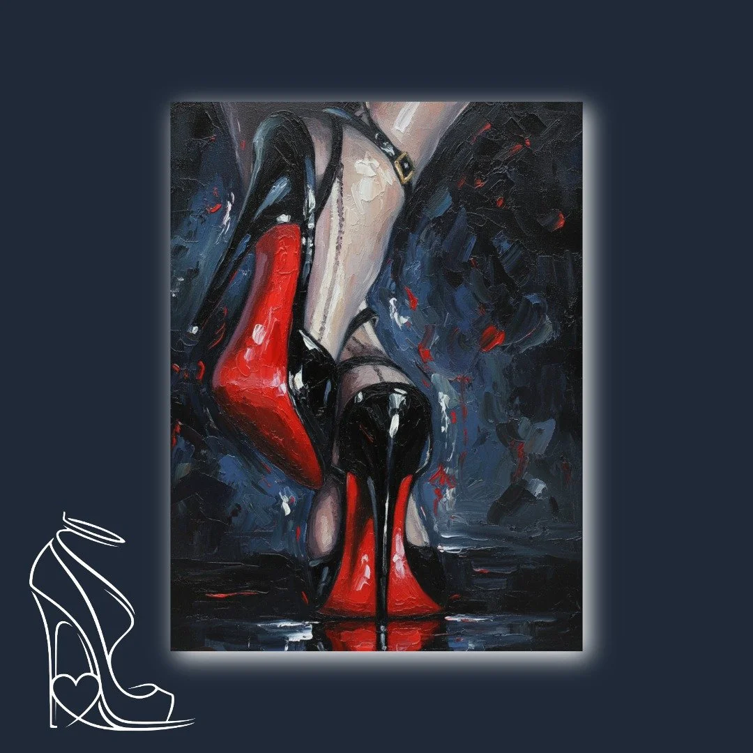 Crimson Altar of Desire: An Ode to the Stiletto's Power