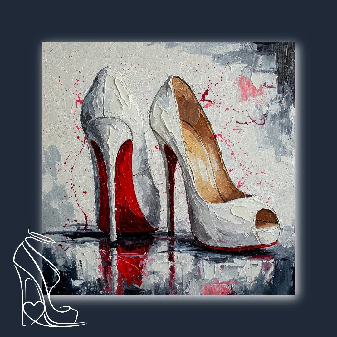 Red Bottom Drama: Impasto Stilettos