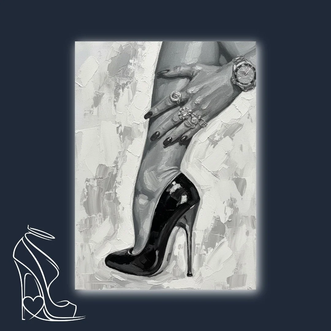 monochrome-stiletto-painting-luxury-fashion-impasto-rebecca-more-style.jpeg