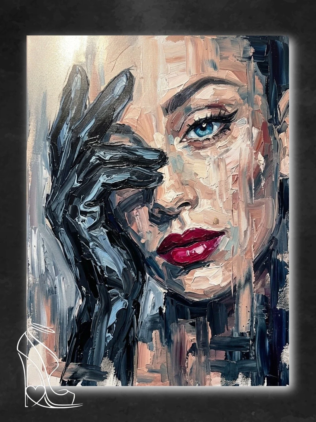 the-azure-command-queen-diana-digital-impasto.jpeg