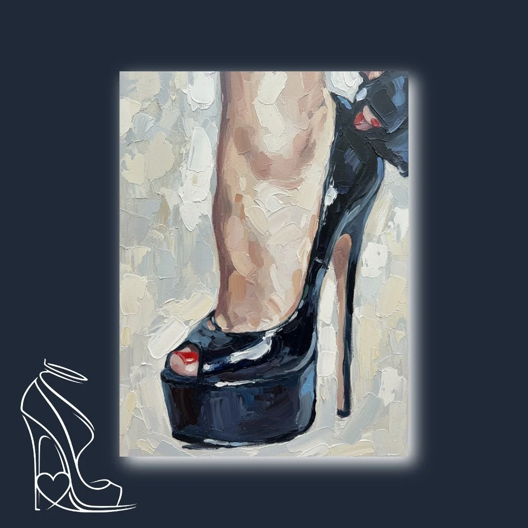 Crimson Tip in Patent Black