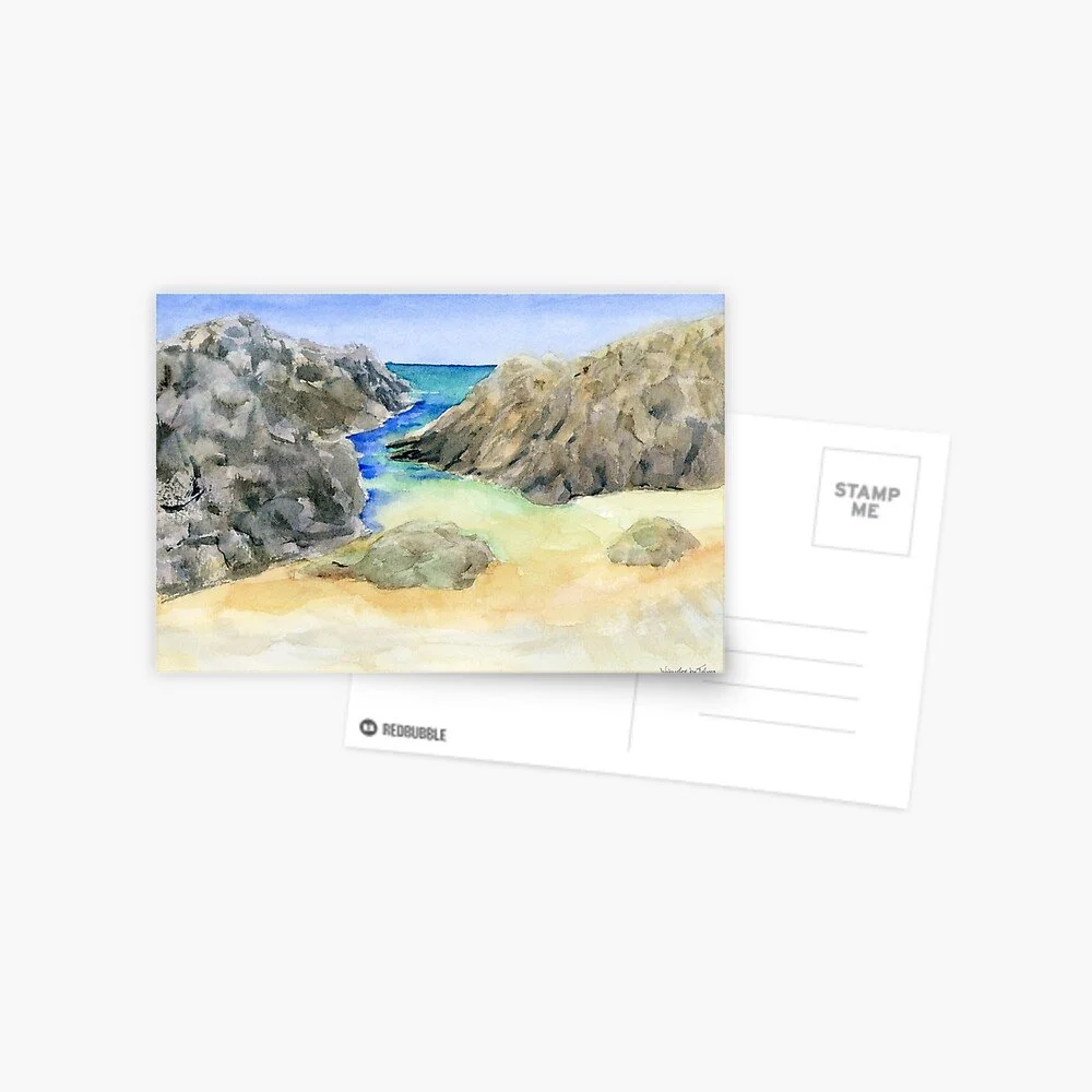 Beach & Coastal Rocks Postcard