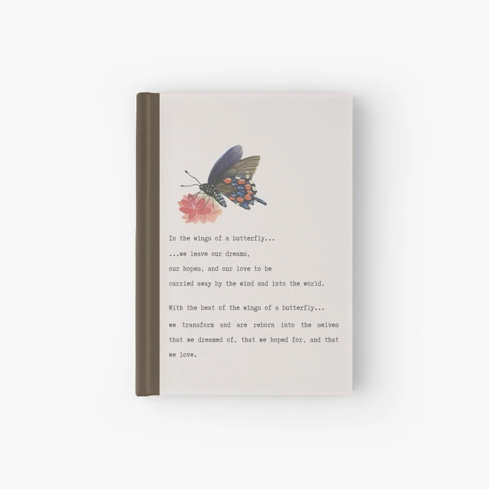 Butterfly Watercolor Hardcover Journal