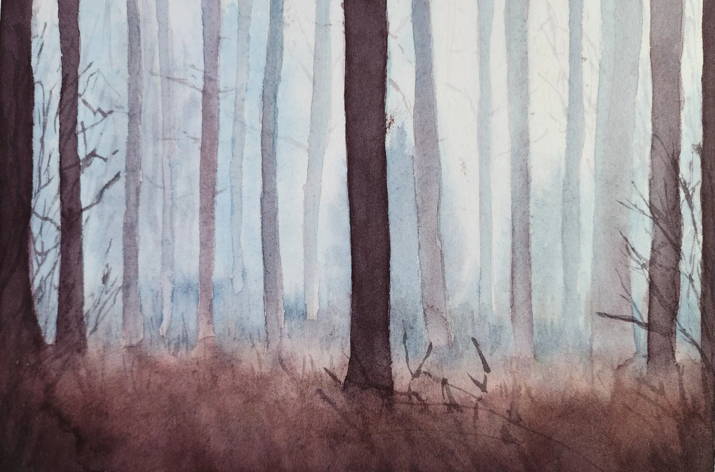 Misty Forest original painting