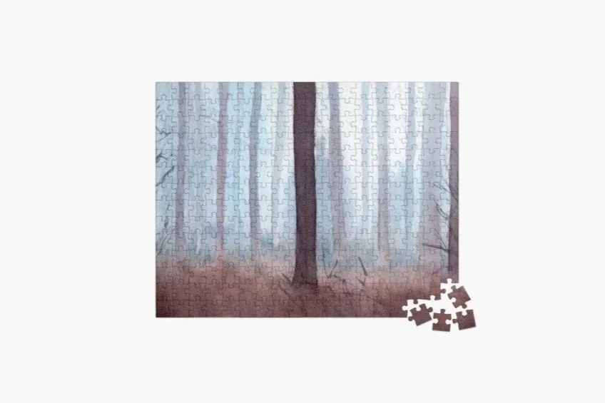 Misty Fores Jigsaw Puzzle