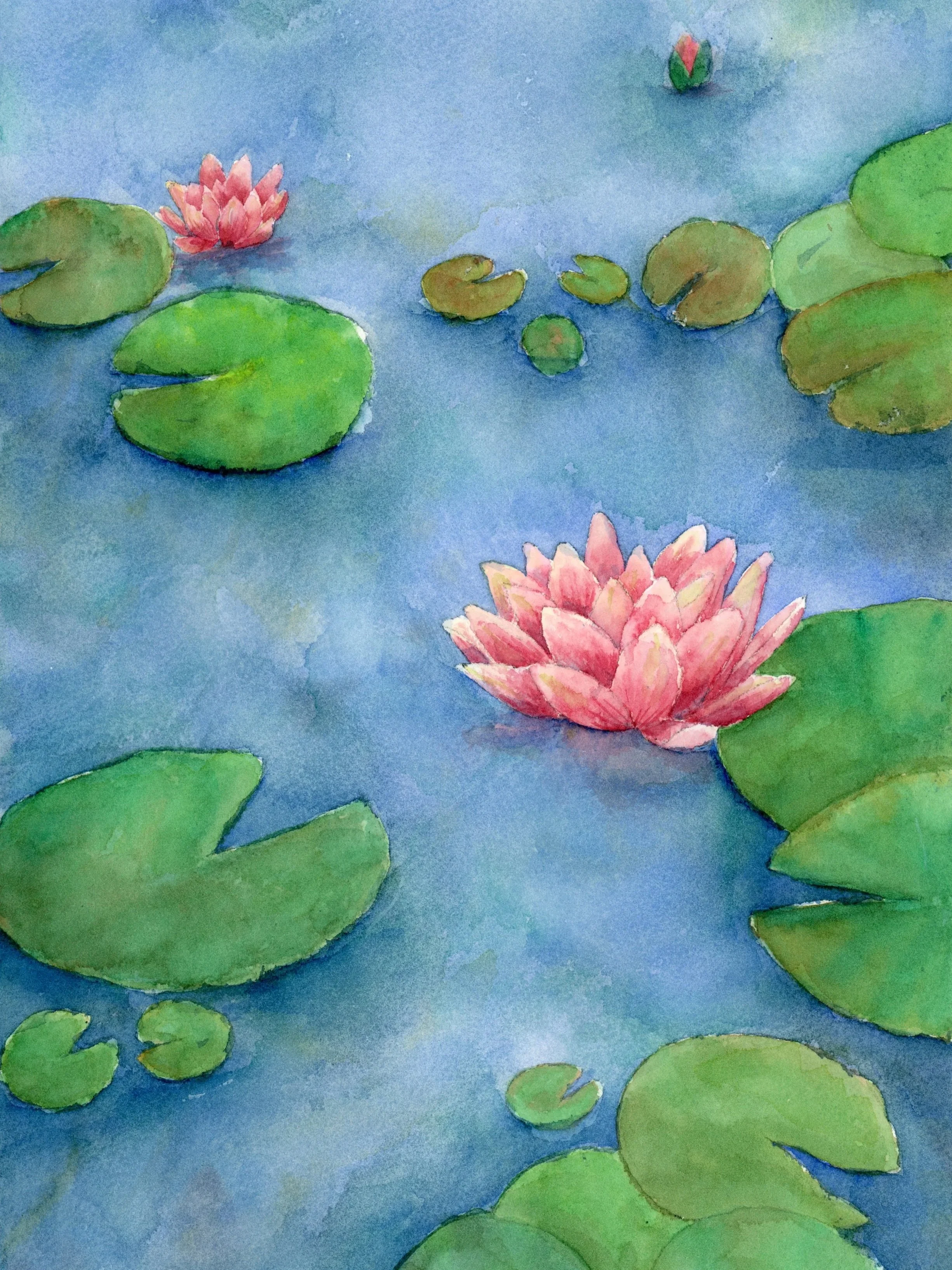 Lotus Flower original painting