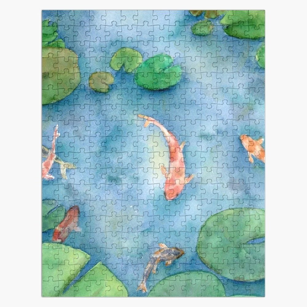 Koi Fish Pond Jigsaw Puzzle