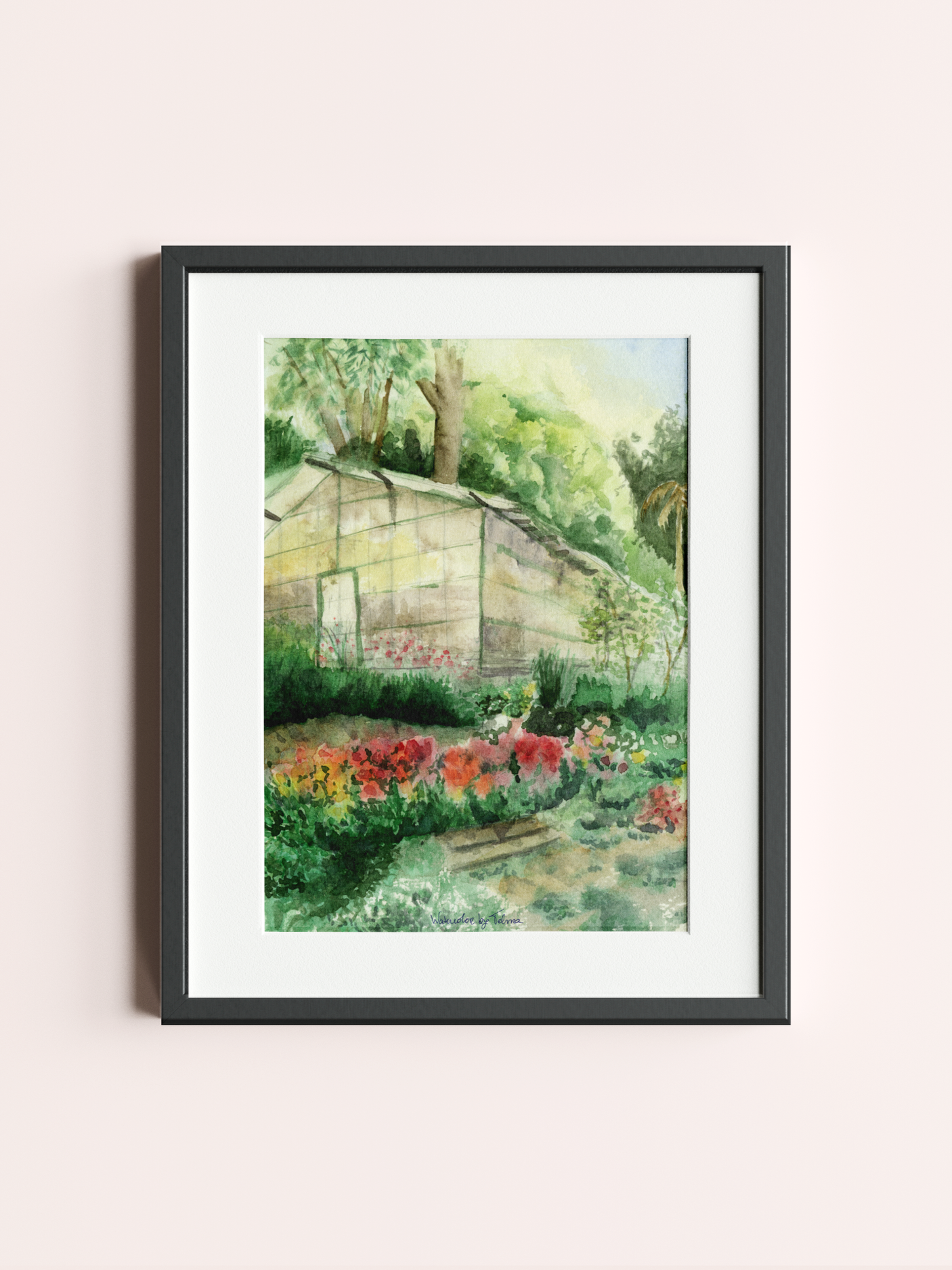 Little Greenhouse framed painting