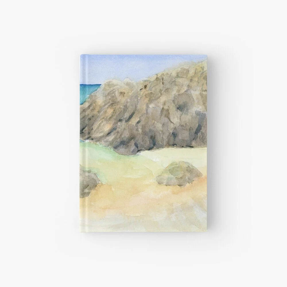 Beach & Coastal Rocks Hardcover Journal