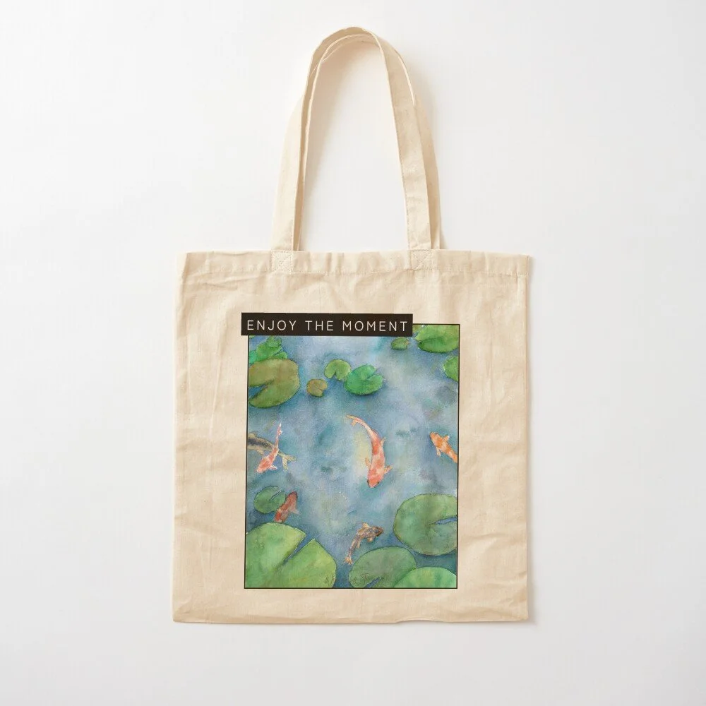 Koi Fish Pond Tote Bag