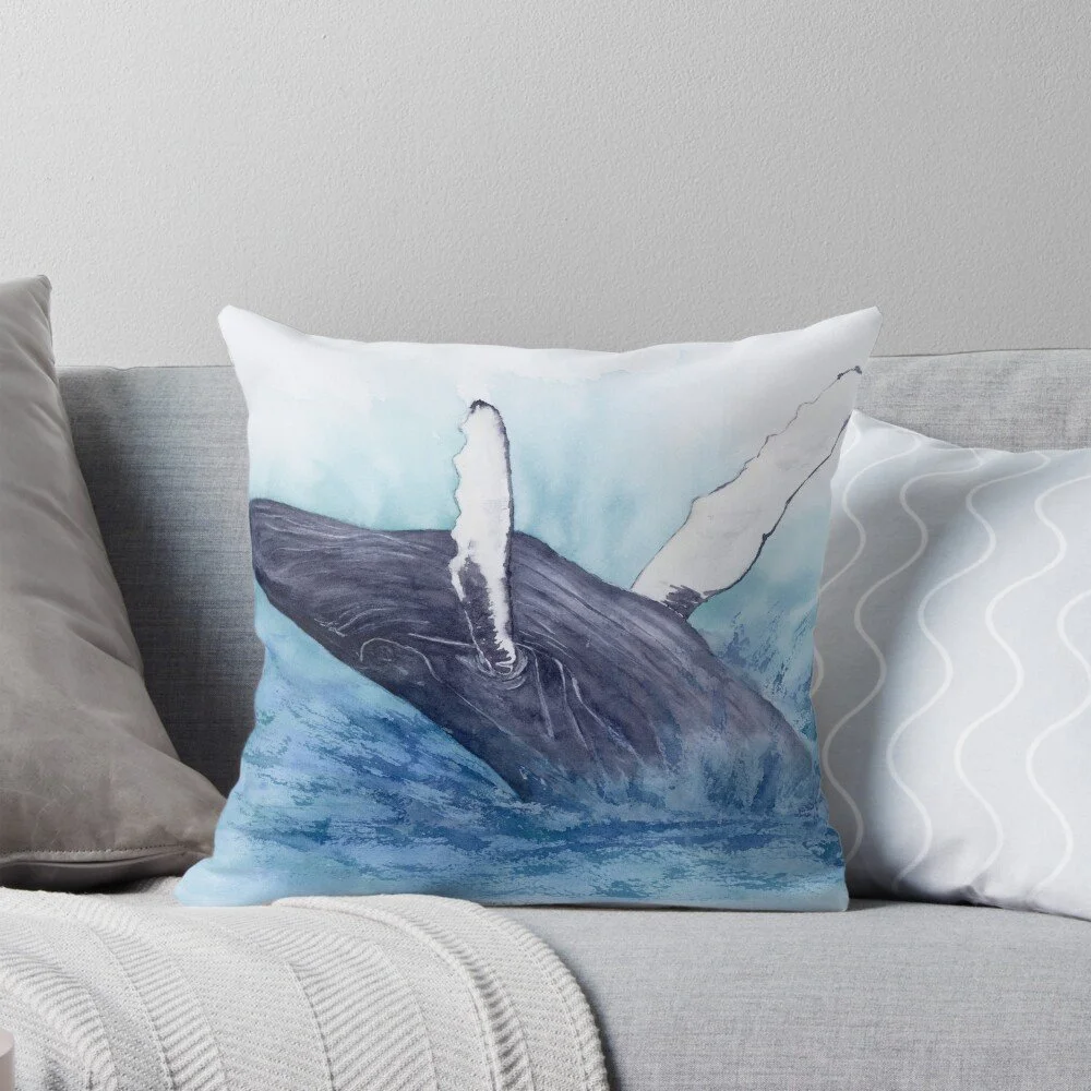 Blue Whale Jumping Pillow