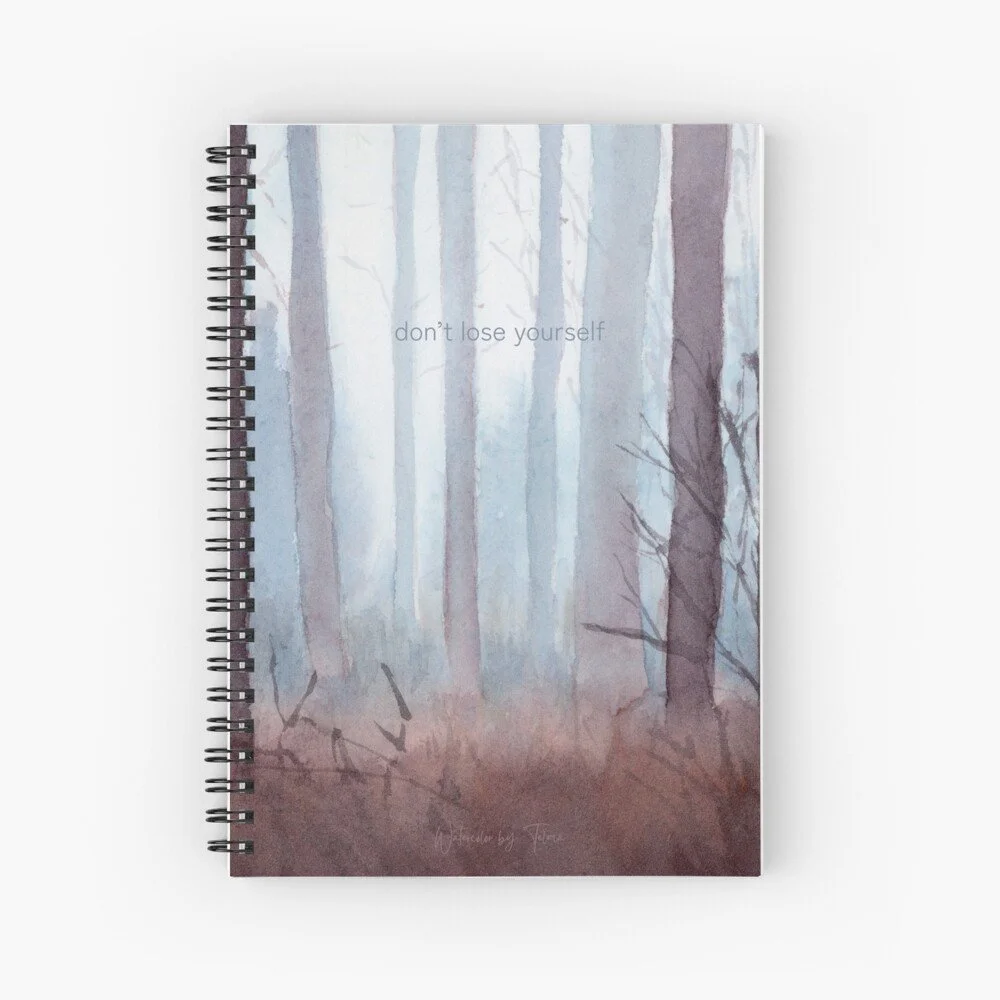 Misty Forest Spiral Notebook